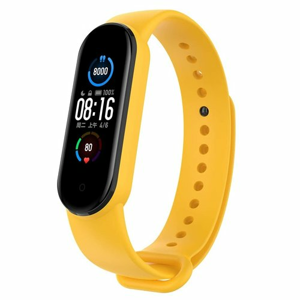 Tactical 654 Silikónový náramok pre Xiaomi Mi Band 5 Žltý