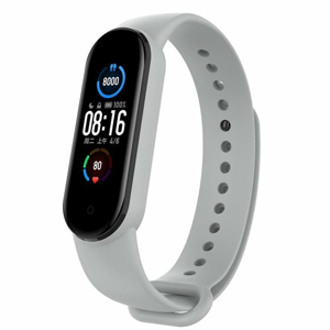 Tactical 658 Silikonový náramok pre Xiaomi Mi Band 5 Sivý