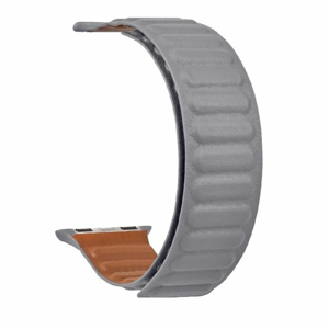 Tactical 725 Loop Kožený Řemínek pro iWatch 1/2/3/4/5/6/SE 38/40mm Grey