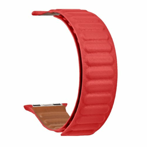 Tactical 740 Loop Kožený Řemínek pro iWatch 1/2/3/4/5/6/SE 42/44mm Red