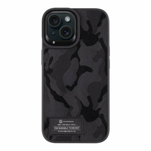 Tactical Camo Troop Kryt pro Apple iPhone 15 Black