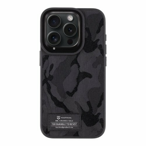 Tactical Camo Troop Kryt pro Apple iPhone 15 Pro Black