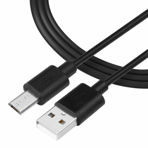 Tactical Smooth Thread Cable USB-A/micro-USB 12mm 1m Black