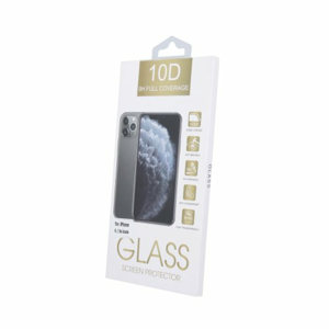 Tempered glass 10D for Realme C21 black frame