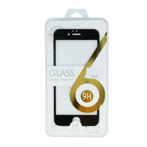 Tempered Glass 5D for iPhone SE 2020 black frame