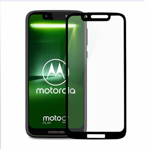 Tvrdene Sklo 5D 9H Motorola G7 Play celotvárové (full glue) - čierne