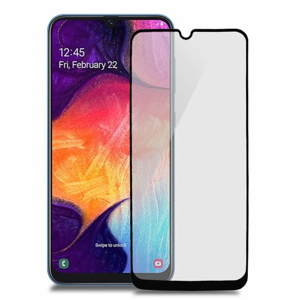 Tvrdene Sklo 5D 9H Samsung Galaxy A30s A307/A50 A505 celotvárové (full glue) - čierne