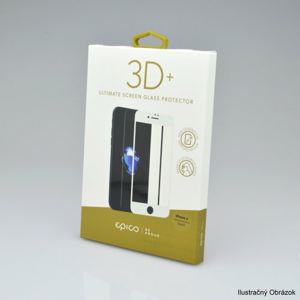 Tvrdené sklo Epico Glass 3D+ iPhone 8 Plus celotvárové - biele