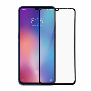 Tvrdene sklo NoName 5D 9H Xiaomi Mi9 Lite (full glue) celotvárové - čierne