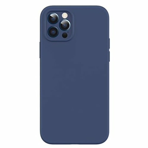 USAMS US-BH730 Magnetic Liquid Silicon Kryt pro iPhone 12 Pro Blue