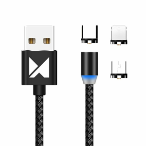 WOZINSKY 51481
WOZINSKY WMC-01 Magnetický kábel (USB Type-C / micro USB / Lightning) 1m čierny