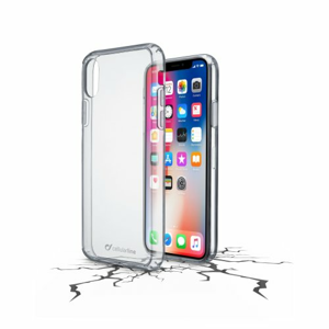 Zadný číry kryt s ochranným rámčekom CellularLine CLEAR DUO pre Apple iPhone X/XS